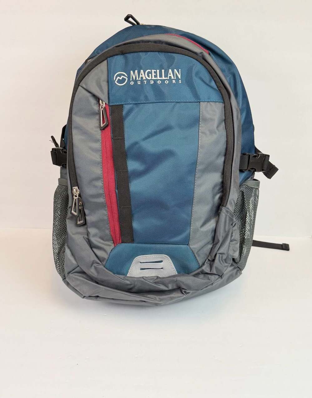 Magellan Outdoors Blue and Grey Hiking Daypack Backpack